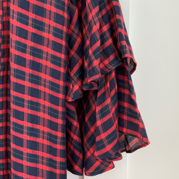 Zara Checked kimono with ruffled sleeves XS/S - Picture 7 of 8